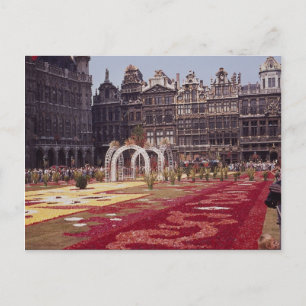 Jährliches Blume Festival La Grande Place, Brüssel Postkarte