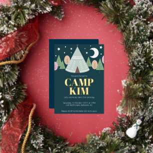 Jährliches Camping Folieneinladung