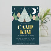 Jährliches Camping Folieneinladung (Stehend vorne)