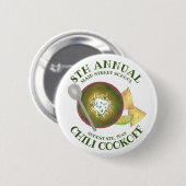 Jährliches Chili-Cookoff Kochen von der Schüssel G Button (Vorne & Hinten)