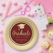 Jährliches GraduiertenGold Pappteller (Party)