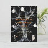 Jährliches Halloween-Party Einladung (Stehend Vorderseite)