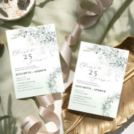 Jährliches Jubiläum der Eukalyptus Einladung