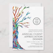 Jährliches Kundenbewertungessen Einladung (Vorderseite)