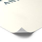 Jährliches Kundenbewertungs-Dinner Begrüßungszeich Poster (Ecke)