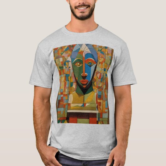 Jährliches Kunstfest: Ein Picasso-Inspiriertes 3D- T-Shirt (Vorderseite)
