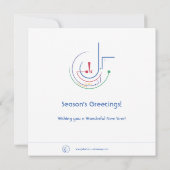 Jährliches Segeln (Mitternacht) - Grußkarte (Rückseite)