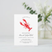 Jährliches Summer Seafood Boil Family Party Einladungspostkarte (Stehend Vorderseite)