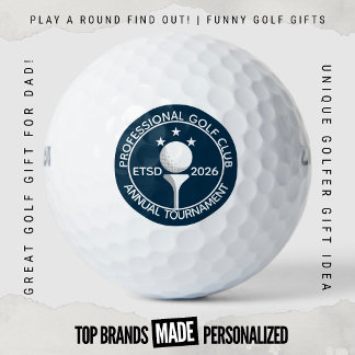 Jährliches Turnier-Scramble-Classic-Golfclub-Logo Golfball