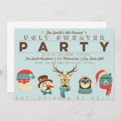 Jährliches Ugly Sweater-Party Einladung (Vorne/Hinten)