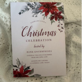 Jährliches Weihnachts-Party Corporate Gala Event Einladung