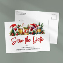 Jährliches Weihnachts-Party Save the Date