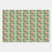 Jährliches Weihnachtsfest-Foto Geschenkpapier Set (Vorderseite 2)