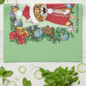 Jährliches Weihnachtsfest-Foto Geschirrtuch (Gefaltet)