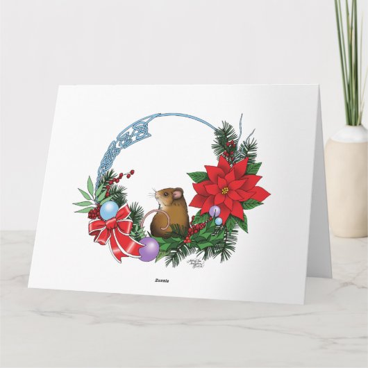 Jährliches Weihnachtsfest-Foto Karte (Rückseite)