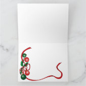 Jährliches Weihnachtsfest-Foto Karte (Innenseite)