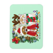 Jährliches Weihnachtsfest-Foto Magnet (Vertikal)