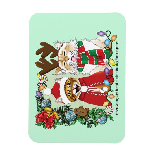 Jährliches Weihnachtsfest-Foto Magnet (Vertikal)