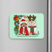 Jährliches Weihnachtsfest-Foto Magnet