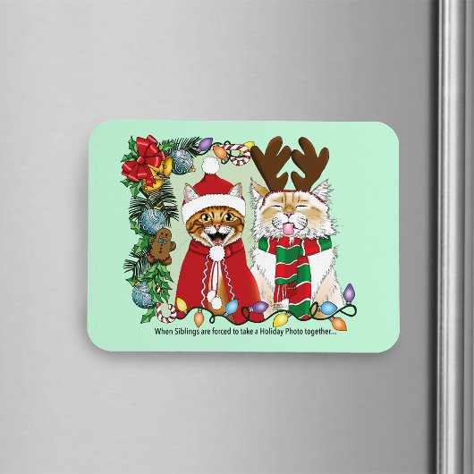 Jährliches Weihnachtsfest-Foto Magnet