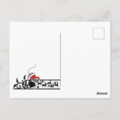 Jährliches Weihnachtsfest-Foto Postkarte (Rückseite)