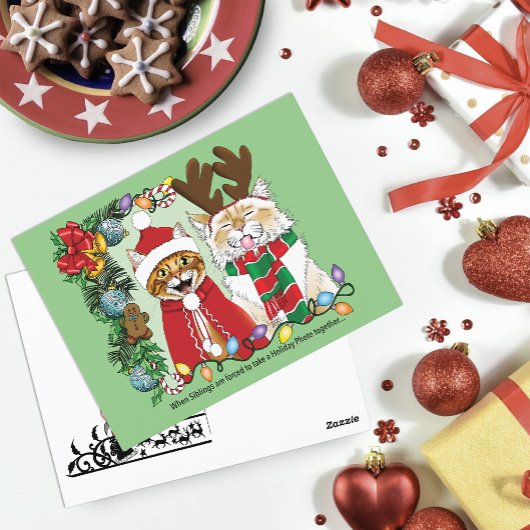 Jährliches Weihnachtsfest-Foto Postkarte