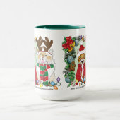 Jährliches Weihnachtsfest-Foto Tasse (Zentrum)