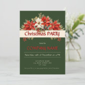 Jährliches Weihnachtsfest im Unternehmen Party Einladung (Stehend Vorderseite)