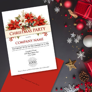 Jährliches Weihnachtsfest im Unternehmen Party Einladung