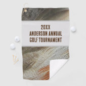 Jährliches Wiedersehen Feather Golf Turnier Golfhandtuch (Insitu)