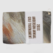 Jährliches Wiedersehen Feather Golf Turnier Golfhandtuch (Horizontal)