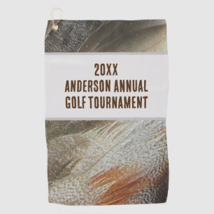 Jährliches Wiedersehen Feather Golf Turnier Golfhandtuch