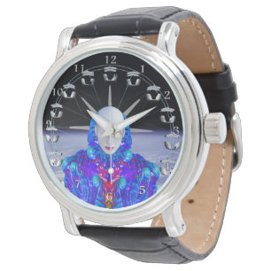 Jahrmarkt im Weltraum Watch Armbanduhr