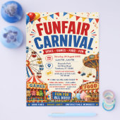 Jahrmarkt Karneval Flyer (Einzeln)