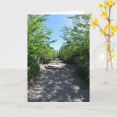 "Jahrtausend-Weg" Notecard Karte (Gelbe Blume)