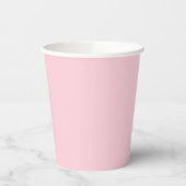 Jahrtausendrosa Farbe Pappbecher (Links)