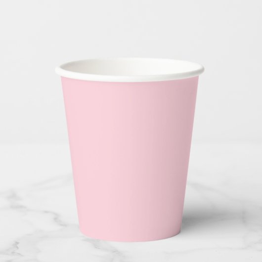 Jahrtausendrosa Farbe Pappbecher (Vorderseite)