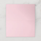 Jahrtausendrosa Farbe Platzkarte (Außenseite Aufgefaltet)