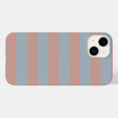 Jahrtausendrosa und eisblaue Farbblockstreifen Case-Mate iPhone Hülle (Rückseite (Horizontal))