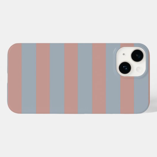 Jahrtausendrosa und eisblaue Farbblockstreifen Case-Mate iPhone Hülle (Rückseite (Horizontal))