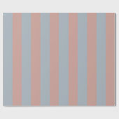 Jahrtausendrosa und eisblaue Farbblockstreifen Geschenkpapier (Flach)