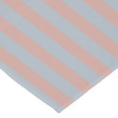 Jahrtausendrosa und eisblaue Farbblockstreifen Kurzer Tischläufer (Ecke)