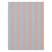Jahrtausendrosa und eisblaue Farbblockstreifen Tischdecke (Vorderseite)