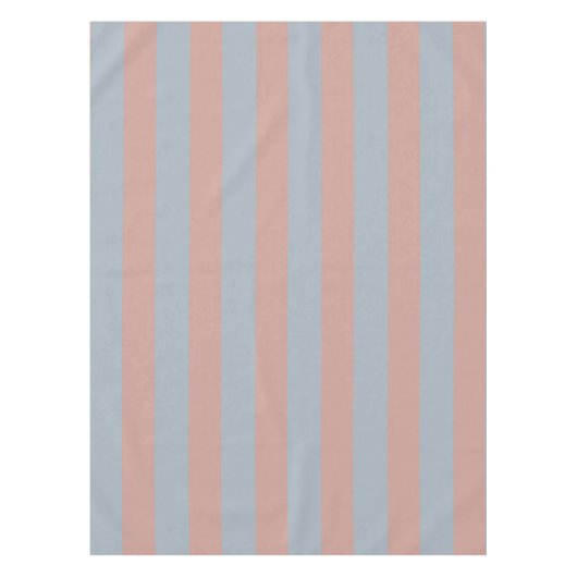 Jahrtausendrosa und eisblaue Farbblockstreifen Tischdecke (Vorderseite)