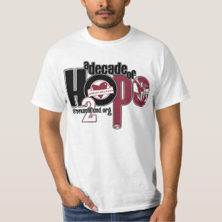 Jahrzehnt der Wert-des T-Shirts der