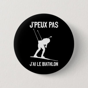 J'ai Biathlon Wintersport Langlauf Button