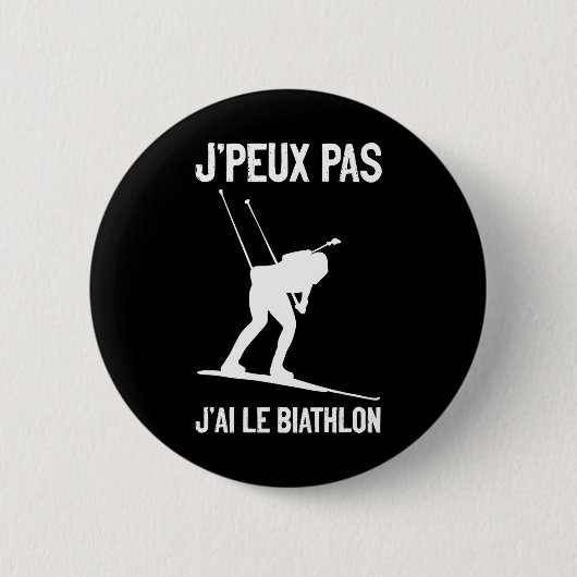 J'ai Biathlon Wintersport Langlauf Button (Vorderseite)