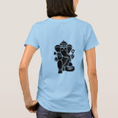 Jai Ganesha in Schwarz T-Shirt (Rückseite)