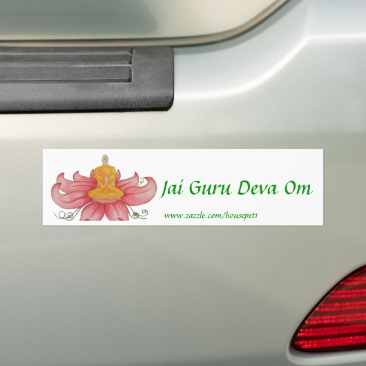 Jai Guru Deva OM Autoaufkleber (Auf Auto)