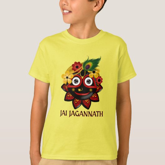Jai Jagannath - Krishna art T-Shirt (Vorderseite)